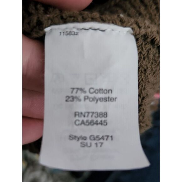 Madewell Valley Sweater Tank Ribbed Solid Brown Raw Hem Womens Size XS - Picture 7 of 7